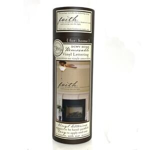 Once Upon A Wall FAITH Removable Vinyl Lettering NEW